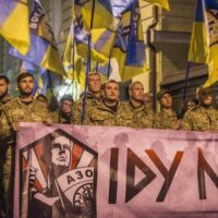 Azov Battalion marching