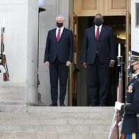 ISRAELI DEFENSE MINISTER BENNY GANTZ MEETS WITH U.S. DEFENSE SECRETARY LLOYD AUSTIN, DEC. 20, 2021