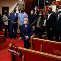 Biden at Bethel AME Church Wilmington DE Photo credit: Reuters