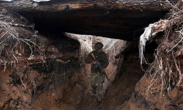 | A Ukrainian serviceman patrols along a position at the front line with the eastern rebels not far from Avdiivka Donetsk region Ukraine Fears have mounted of an escalation of the conflict in eastern Ukraine where government forces have battled the rebels since 2014 Photo AFP | MR Online