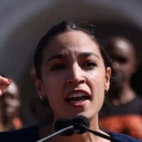 Rep. Alexandria Ocasio-Cortez (D-N.Y.) speaks during an event outside Union Station on June 16, 2021 in Washington, D.C. (Photo: Win McNamee/Getty Images)