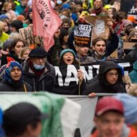 On the mobilisation against the Cop26 summit in Glasgow last November (Picture: Andrew McGowan)