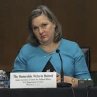 WASHINGTON, DC - MARCH 08: Undersecretary of State for Political Affairs Victoria Nuland testifies before a Senate Foreign Relation Committee hearing on Ukraine on March 08, 2022 in Washington, DC. (Photo by Kevin Dietsch/Getty Images)