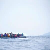 Refugees crossing Mediterranean Sea