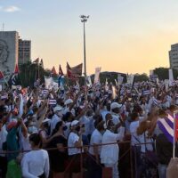 A May Day 2022 rally in La Habana, Cuba