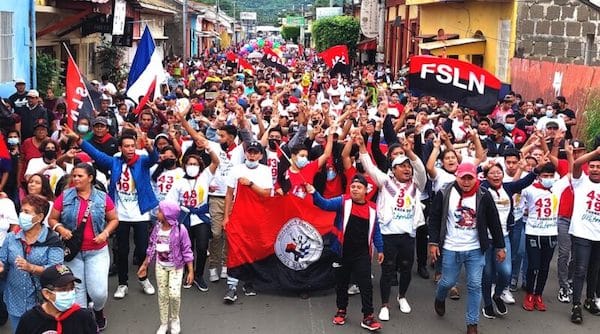 | Sandinista supporters in Masaya July 2022 Credit John Perry | MR Online