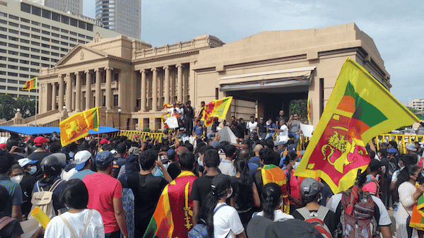 | A protest in Sri Lanka in April 2022 | MR Online