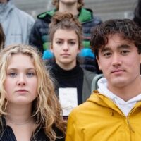 Last year, Shiva Rajbhandari, right, and other high school students on March for Our Lives Idaho’s board lobbied for legislation to require minors to pass a gun safety test before being allowed to purchase weapons. Photo: Sarah A. Miller/Idaho Statesman/Tribune News Service via Getty Images