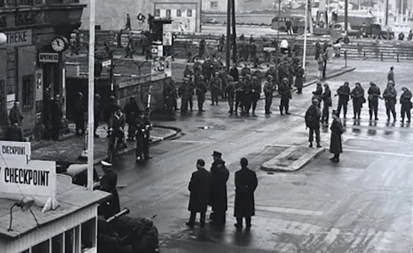 | Friedrichstrasse bisected by the Berlin Wall in 1961 Operation Red Sox dropped 85 CIA agents into Soviet controlled territory to gather intelligence about Moscows plans Source politicocom | MR Online