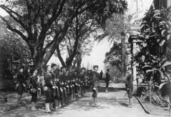 | USS Boston occupying Arlington Hotel grounds during overthrow of Queen Liliuokalani in 1893 Source neaorg | MR Online