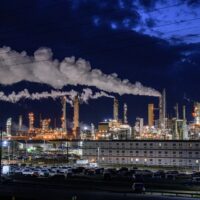 Syncrude oil sands mining facility near Fort McKay, Alberta, Canada, on 7 September 2022 (AFP)