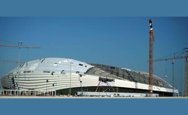 | Al Wakrah Stadium Doha under construction from 2019 Source Matt Kieffer Flickr cropped form original shared under license CC BY SA 20 | MR Online