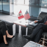 Ex CIA agent and US ambassador to Peru, Lisa Kenna, meets with its defense minister two days before a coup against its elected left-wing President Castillo