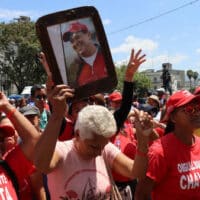 thousands of Venezuelans took to the streets of Caracas