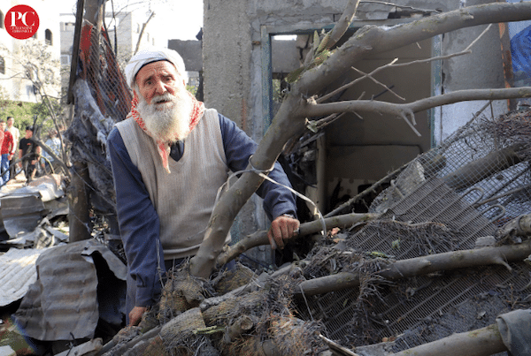 | Shehdeh Taha 85 who experienced the Nakba in 1948 was displaced again when Israel destroyed his family house on May 14 2023 Photo Mahmoud Ajjour The Palestine Chronicle | MR Online