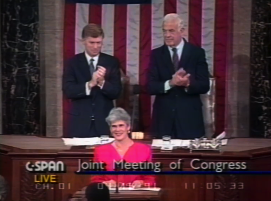 | Violeta Chamorro addresses the US Congress in 1991 | MR Online