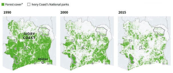 | Figure of Ivory Coasts Deforestation Taken From Urban Forest BNP in Abidjan by Kouadio Kouakou Ignace and Ripudaman Singh | MR Online