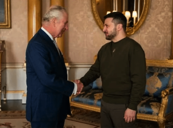 | Ukrainian President Volodymyr Zelensky with King Charles III Source newsabplivecom | MR Online