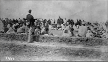 | Photograph c 1864 of Navajos after enduring the forced march to Hweeldi or the Bosque Redondo The Navajos remember the violent ordeal as The Long Walk Courtesy of Center for Southwest Research University Libraries University of New Mexico William A Keleher Collection | MR Online