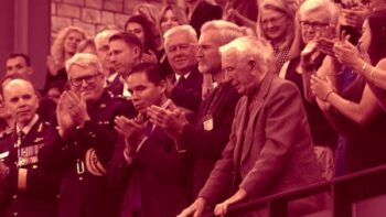 | Parliamentarians gave a standing ovation to Yaroslav Hunka a former member of the 14th Waffen Grenadier Division of the SS the military wing of the Nazi Party during Ukrainian President Volodymyr Zelenskys visit to Ottawa Photo courtesy CBC News | MR Online