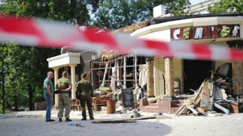 | Aftermath of bombing of café where DPR leader Aleksandr Zakharchenko was killed by SBU assassins in August 2018 The Economist headline for this photo disturbingly read A Dish Served Cold This was either a veiled effort at dark humor or a knock on Zakharchenko that his death was a revenge killing when it was really an aggressive act of state terrorism that was illegal under international law Source economistcom | MR Online