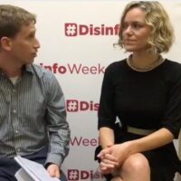 | Wikimedia Foundation CEO Katherine Maher right at a Disinformation Forum sponsored by the US government regime change entity NDI and the NATO and Gulf monarchy backed Atlantic Council | MR Online