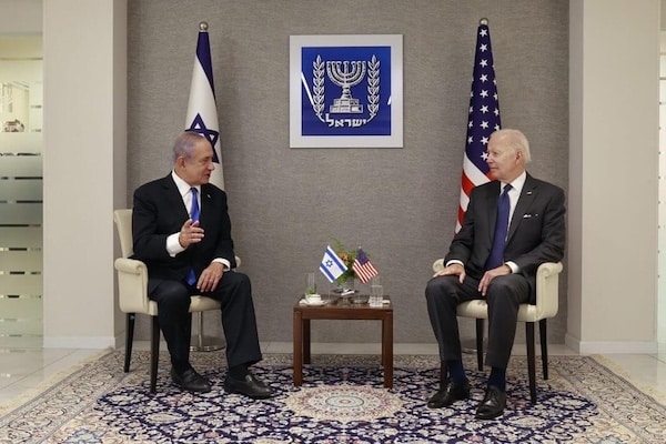 | NETANYAHU AND BIDEN MEET JULY 14 2022 PHOTO BY ISRAELI GOVERNMENT PRESS OFFICE | MR Online