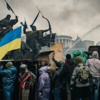 Thousands of protesters fill Independence Square in Kyiv, Ukraine during the Maidan Revolution, February 19, 2014. Photo by Sergi Mykhalchuk/Flickr.