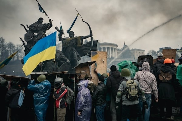 | Thousands of protesters fill Independence Square in Kyiv Ukraine during the Maidan Revolution February 19 2014 Photo by Sergi MykhalchukFlickr | MR Online