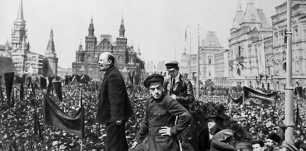 | Lenin speaking in Moscows Red Square on May Day 1919 | MR Online