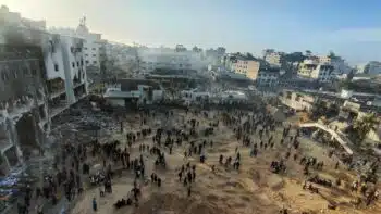 | PEOPLE INSPECT THE RUINS OF AL SHIFA HOSPITAL IN GAZA CITY APRIL 1 2024 PHOTO KHALED DAOUD APA IMAGES | MR Online