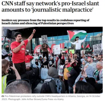 | The majority of news since the war beganhas been skewed by a systemic and institutional bias within the network toward Israel a CNN staffer told the Guardian 2424 | MR Online