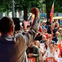 | Rede von PTB Präsident Raoul Hedebouw am 1 Mai 2024 in Brüssel Belgien | MR Online