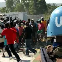 A UN police officer in Haiti. (Credit: U.S. Marine Corps/Rawpixel)