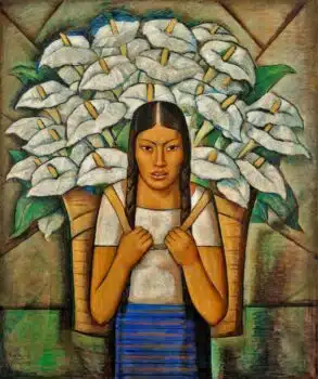 | Alfredo Ramos Martínez Mexico Vendedora de Alcatraces Calla Lily Vendor 1929 | MR Online