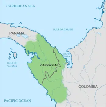 | Map of the Darién Gap | MR Online