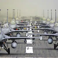 | American fighter planes in formation at the Ramstein Air Base in Germany It serves as the headquarters for the United States Air Forces in Europe Air Forces Africa USAFE AFAFRICA and NATO Allied Air Command AIRCOM Photo by Roland BalikUS Air ForceFlickr | MR Online