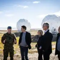 | Prime Minister Justin Trudeau welcomes NATO Secretary General Jens Stoltenberg to Nunavut in the summer of 2022 It was the first time that a NATO secretary general had visited Canadas Arctic Photo courtesy Jens StoltenbergX | MR Online