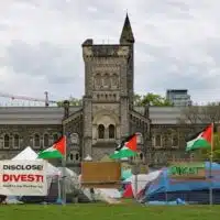 Scenes from the People’s Circle for Palestine at King’s College Circle on the University of Toronto campus, May 10, 2024. Photo by Can Pac Swire/Flickr.