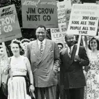 Paul Robeson at a Civil Rights Congress protest in front of the White House in Aug. 1948. Credit: Flickr/Washington Area Spark