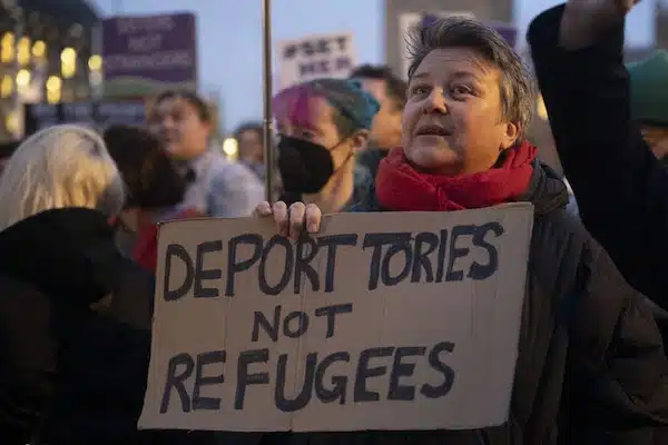 | Pro migrant protesters gather in the Parliament Square during a demonstration against governments controversial immigration bill in London United Kingdom on March 13 2023 Raşid Necati Aslım Anadolu Agency | MR Online