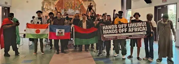 | At the San Diego Black Panther Party meeting Photo Paolo CruzaleguiHands Off UHURU | MR Online