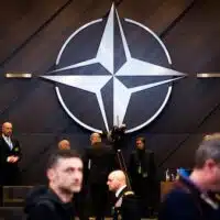 The North Atlantic Council meeting begins to fill during the meeting of Defence Ministerials at NATO Headquarters, Brussels, Belgium, February 12, 2020. Photo |DVIDS