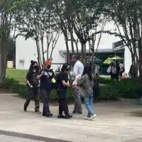 Tampa administration, cops stop rally from taking place on campus. | Staff/Fight Back! News