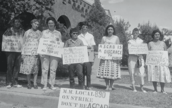 | The women of the Empire Zinc strike on the picket line Source thenationcom | MR Online