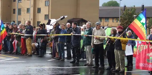 | CND activists blocked the main gates of USAF Lakenheath in July | MR Online