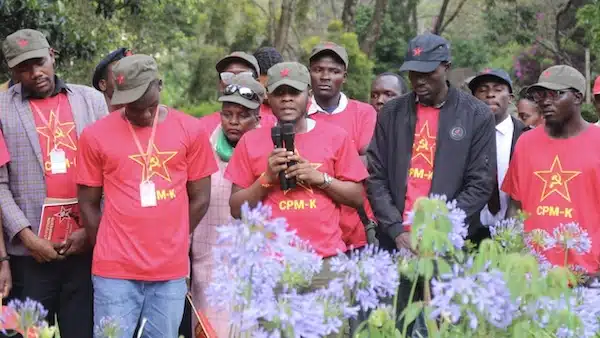 | At the closing ceremony of the Second Congress CPM K members laid a floral wreath on the grave of matyred Pio Gama Pinto to honor his legacy in the struggle for Independence and against neocolonialism Photo Revolutionary Youth League Kenya | MR Online