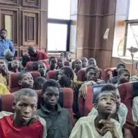 Children being arraigned in Nigerian courtroom, Nov. 1.