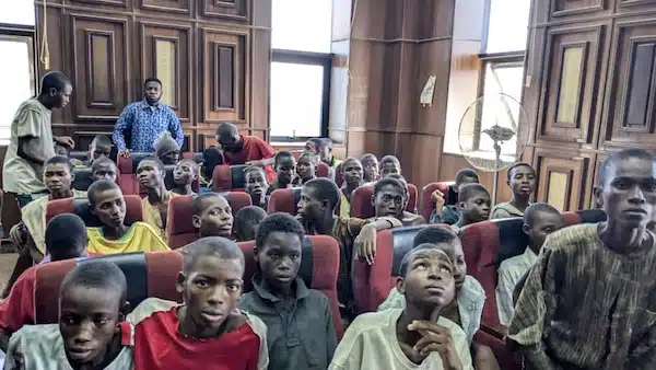 | Children being arraigned in Nigerian courtroom Nov 1 | MR Online