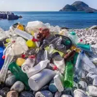 Plastic waste on a beach. Credit: Bo Eide / Flickr